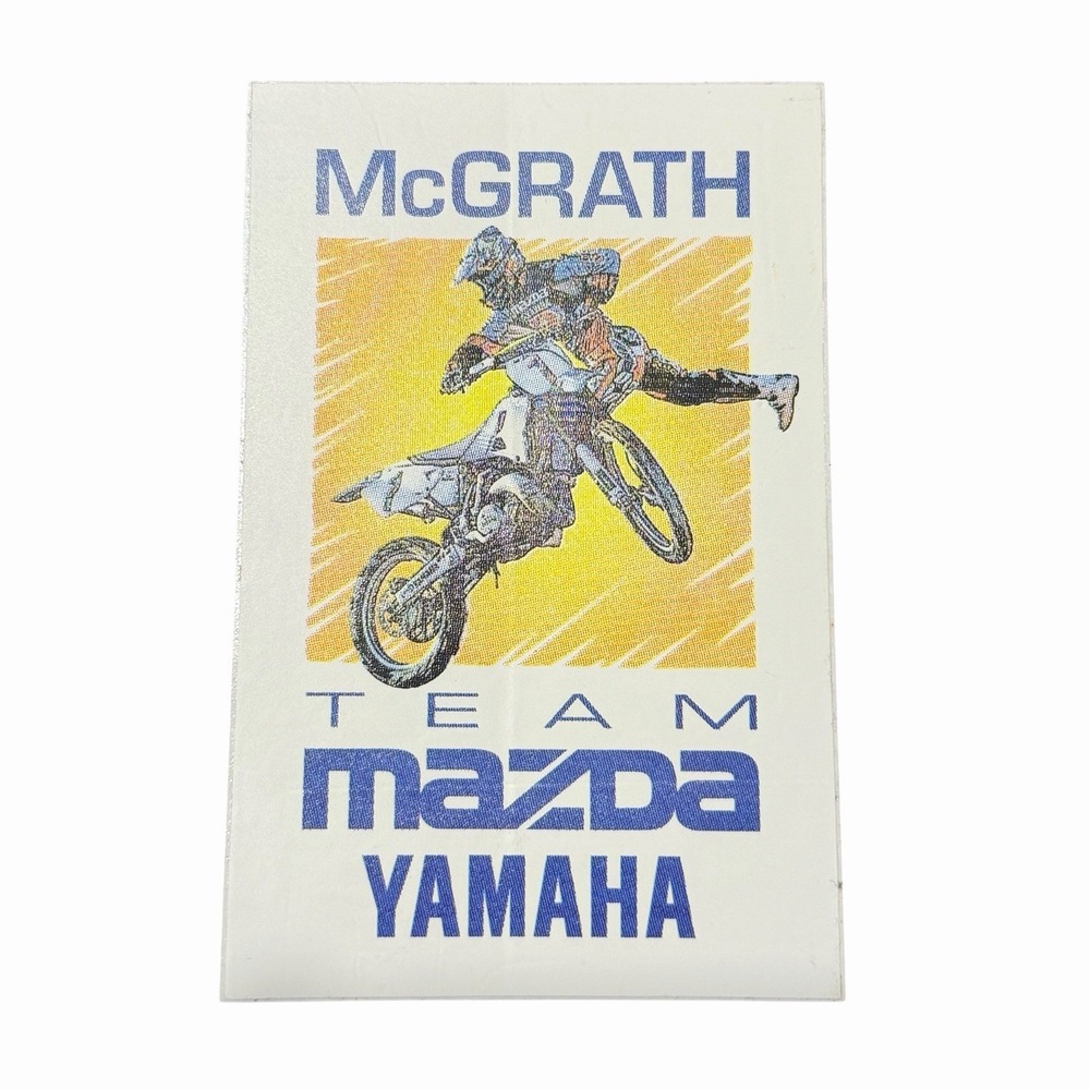 Vintage 1990s Jeremy McGrath Team Mazda Yamaha Motocross MX Supercross Sticker